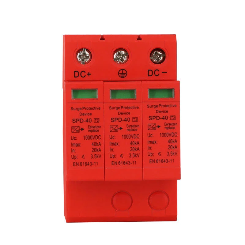 dc spd 1000v type 2 surge protector pv solar lightning arrester 1