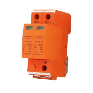dc spd 2p 1000v 40ka solar surge protector pv lightning arrester