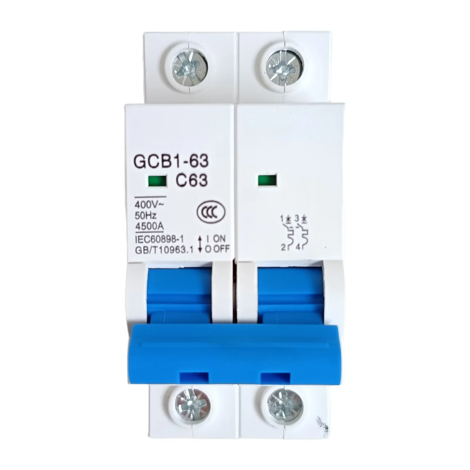 gcb1 63 mcb 2p 63a din rail circuit breaker 6ka gcb1 63 mcb 2p 63a din rail circuit breaker 6ka