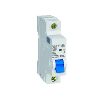 nxb 63 mcb 1p din rail circuit breaker 6ka c63 230/400v